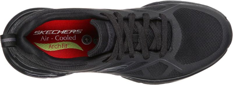 Skechers - Arch Fit - Work Schoenen - Zwart - Geweven Mesh en Synthetisch Materiaal