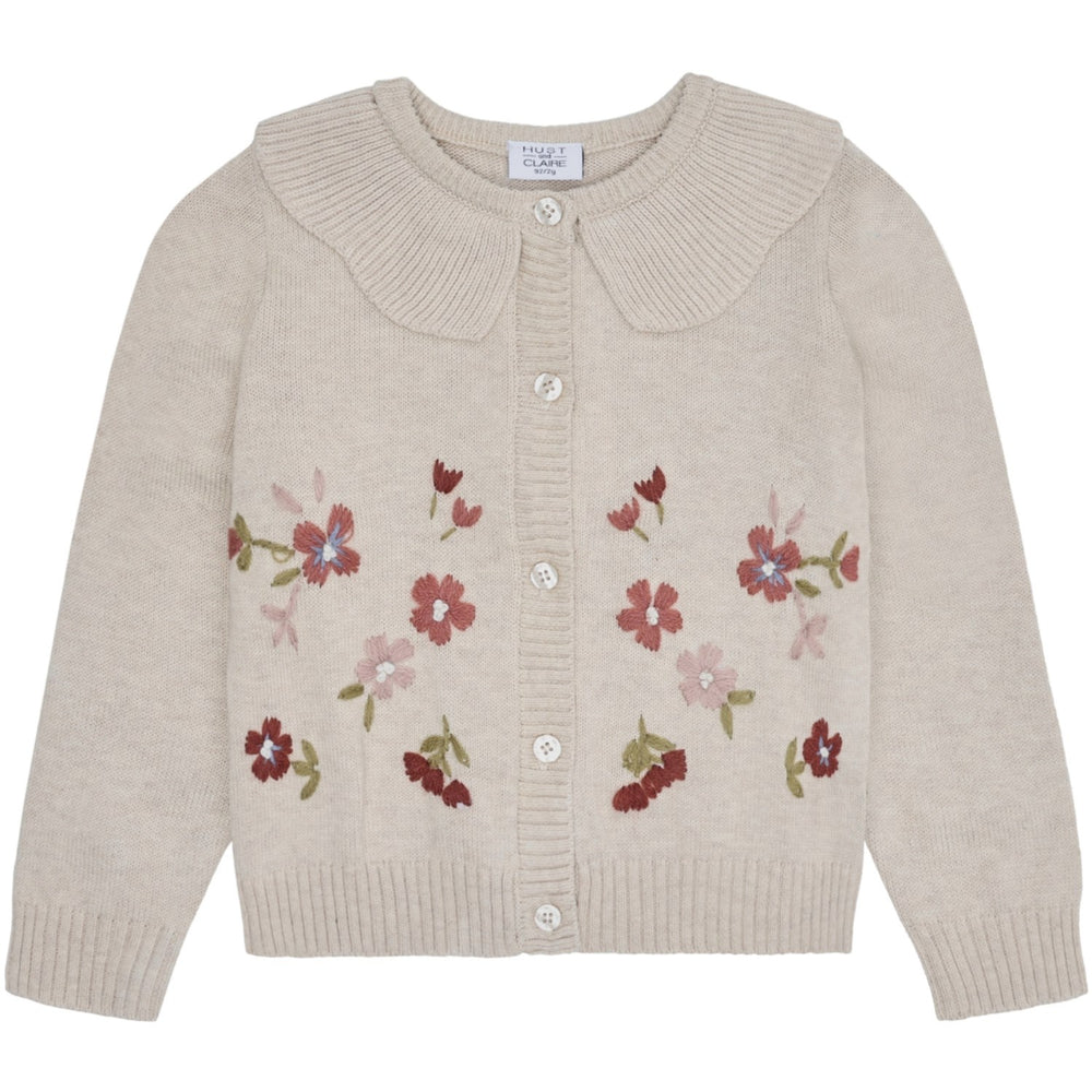 Køb Hust & Claire Wheat Melange Camilia Flower Emb.