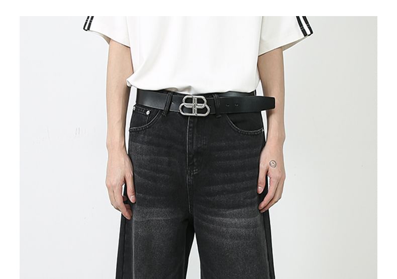 pinkdropper - High Waist Washed Wide Leg Jeans