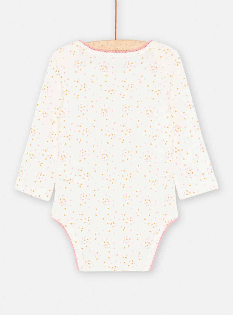 Body écru à imprimé à pois