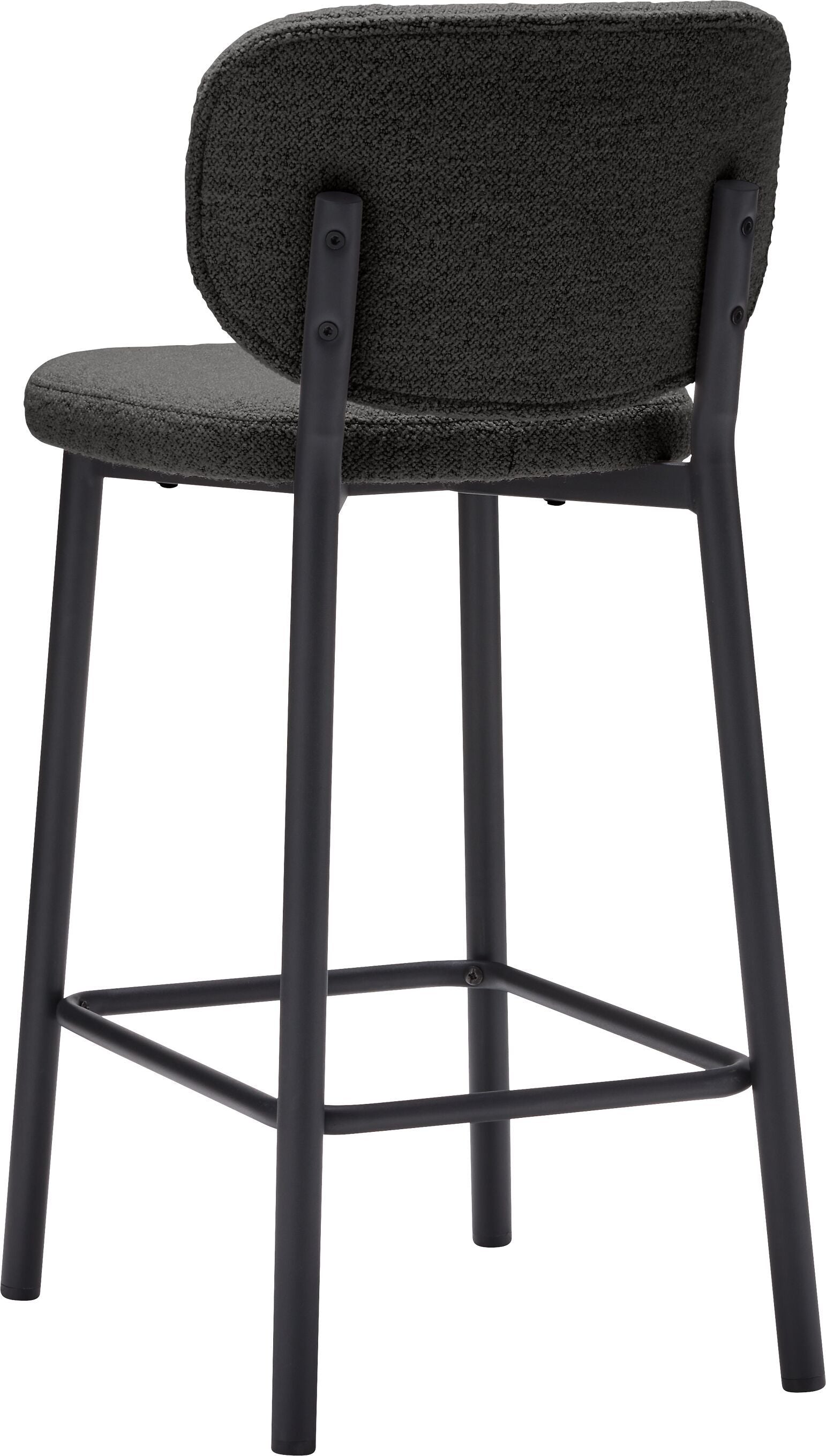 NIVES Barhocker - Anthrazit / B: 42.0 cm x T: 50.5 cm x H: 93.0 cm
