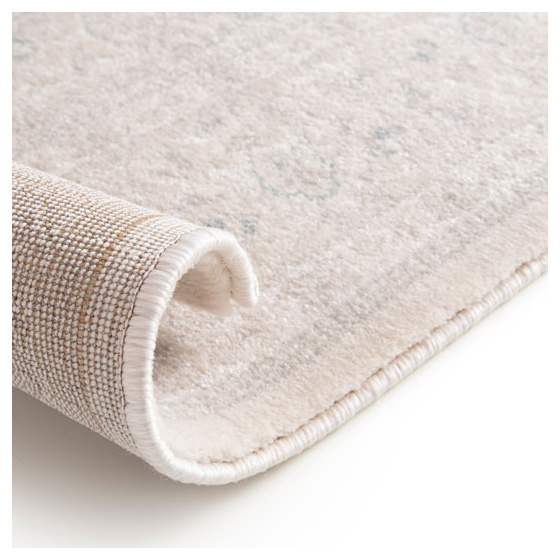 Tapis à motif floral oriental - médina - écru - 120 x 170 cm