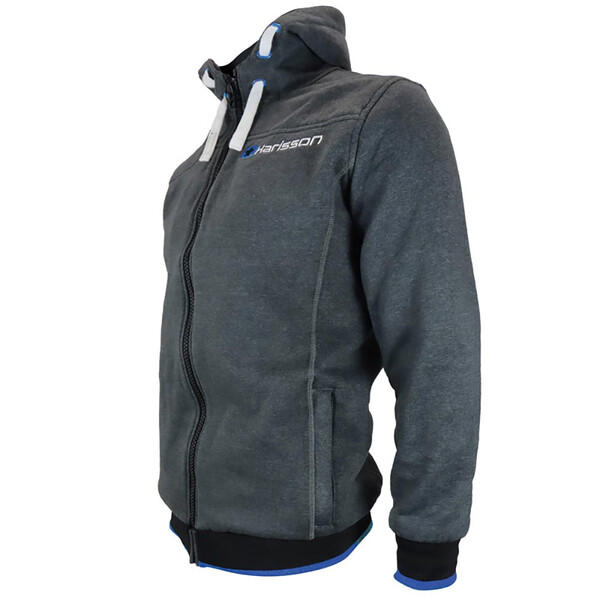 Harisson - Sweat zippé à capuche enfant Stingray Kid Fit Gris / Noir
