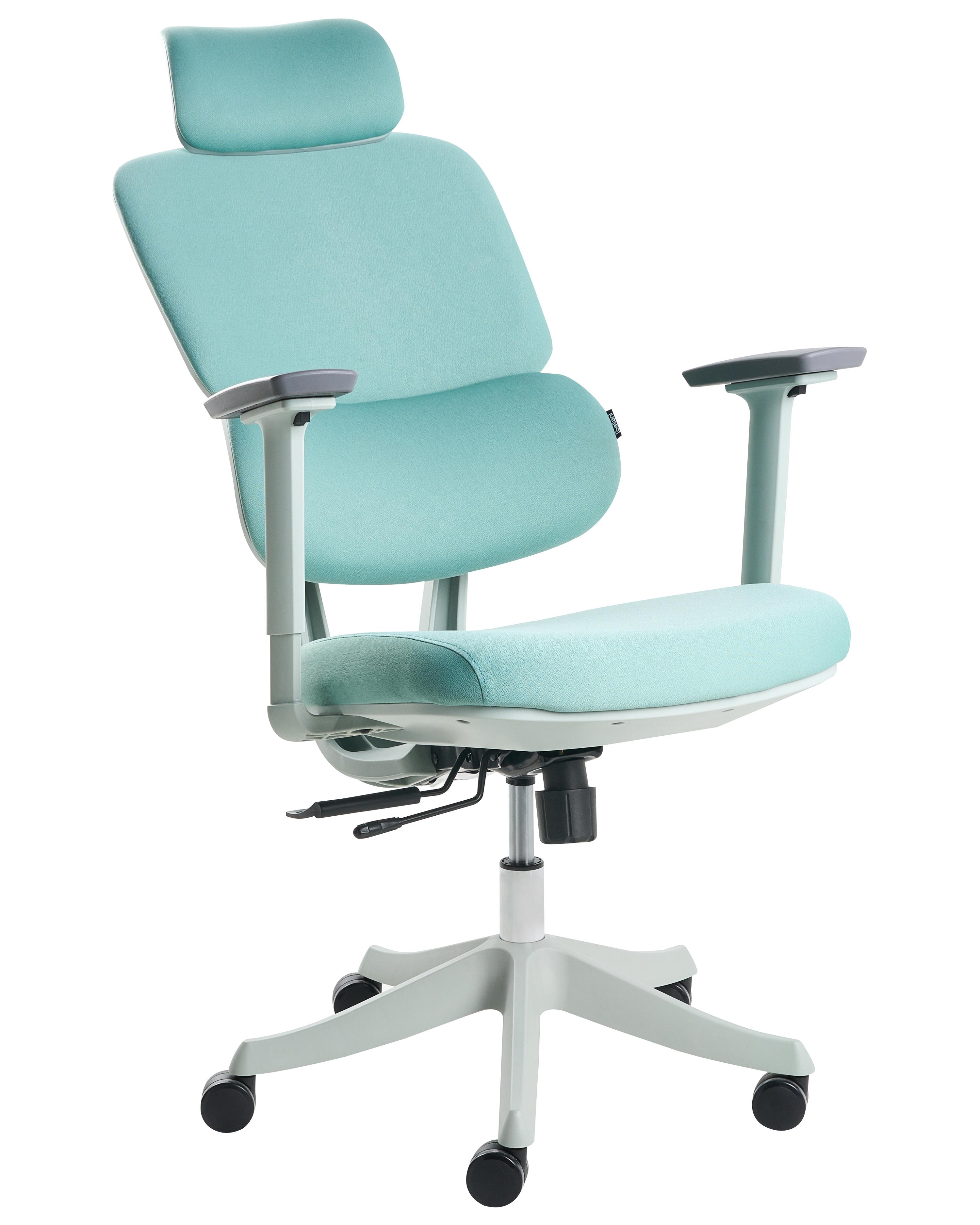 Bureaustoel VISCOUNT Stof Groenblauw