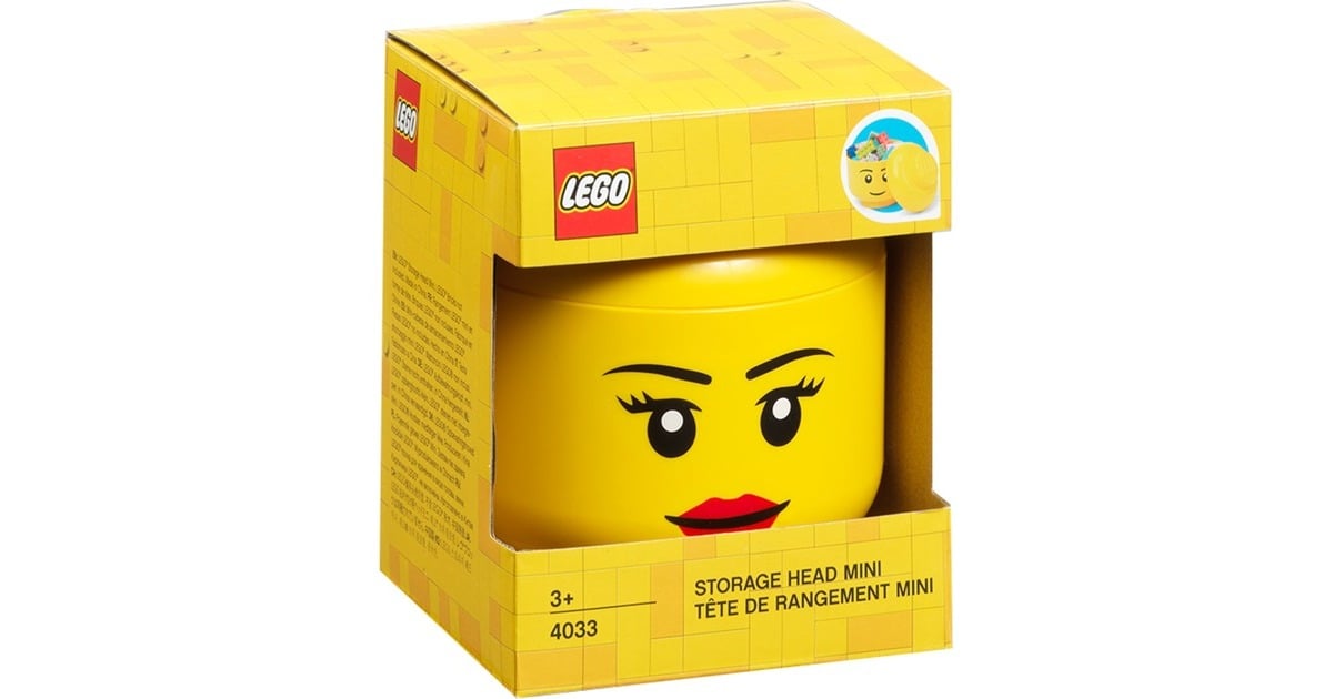 Room CopenhagenR.C. LEGO Storage Head 'Girl, mini opbergdoos  (Geel)