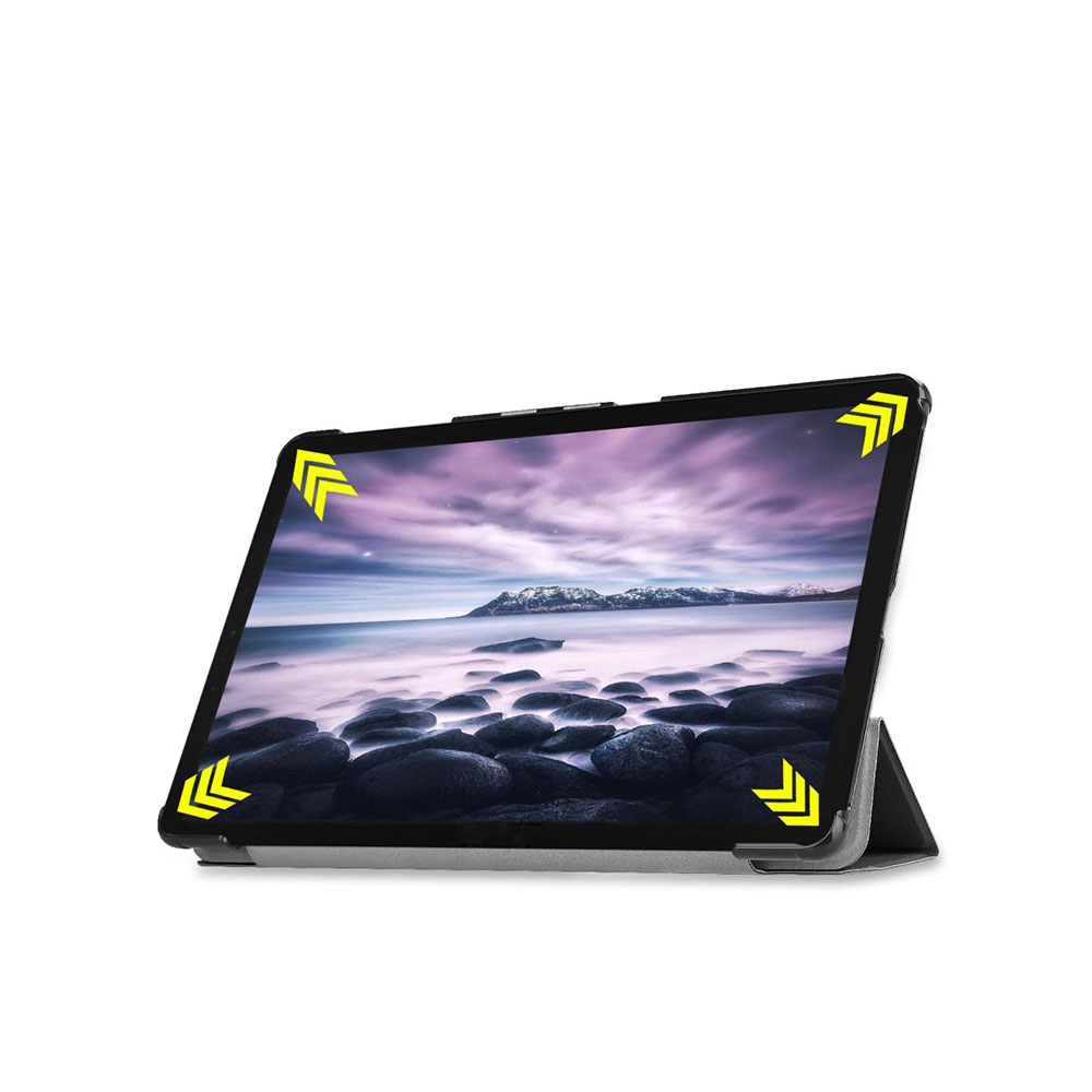 Samsung Galaxy Tab A 10.5 Leder Tasche Smart Cover Schutzhülle - Schwarz