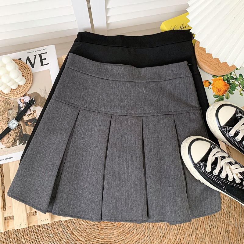 Babique - Minirok met hoge taille en plooien