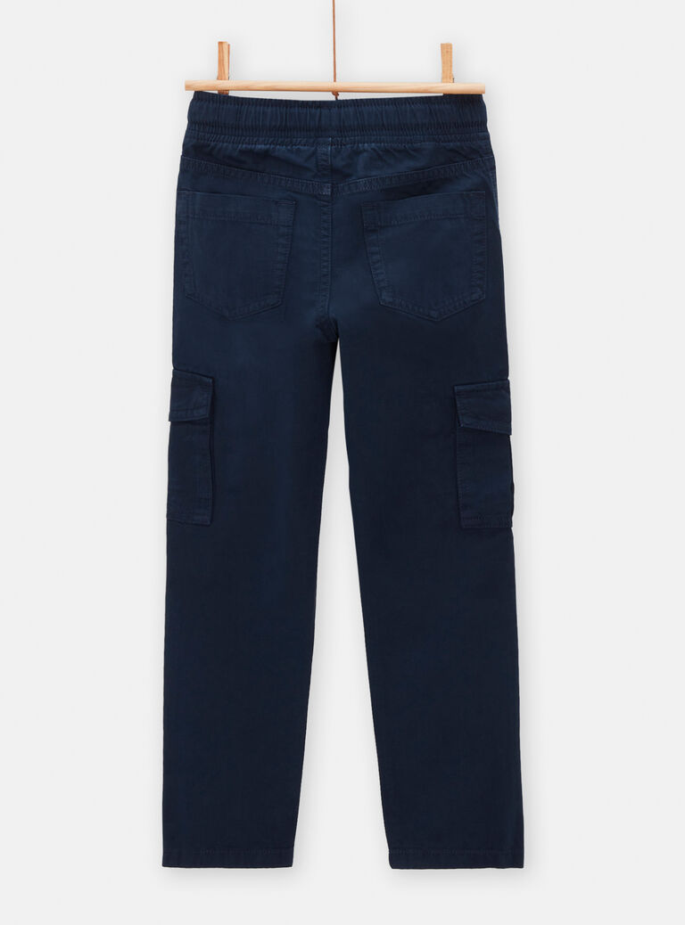 Pantalon bleu cargo pour garçon