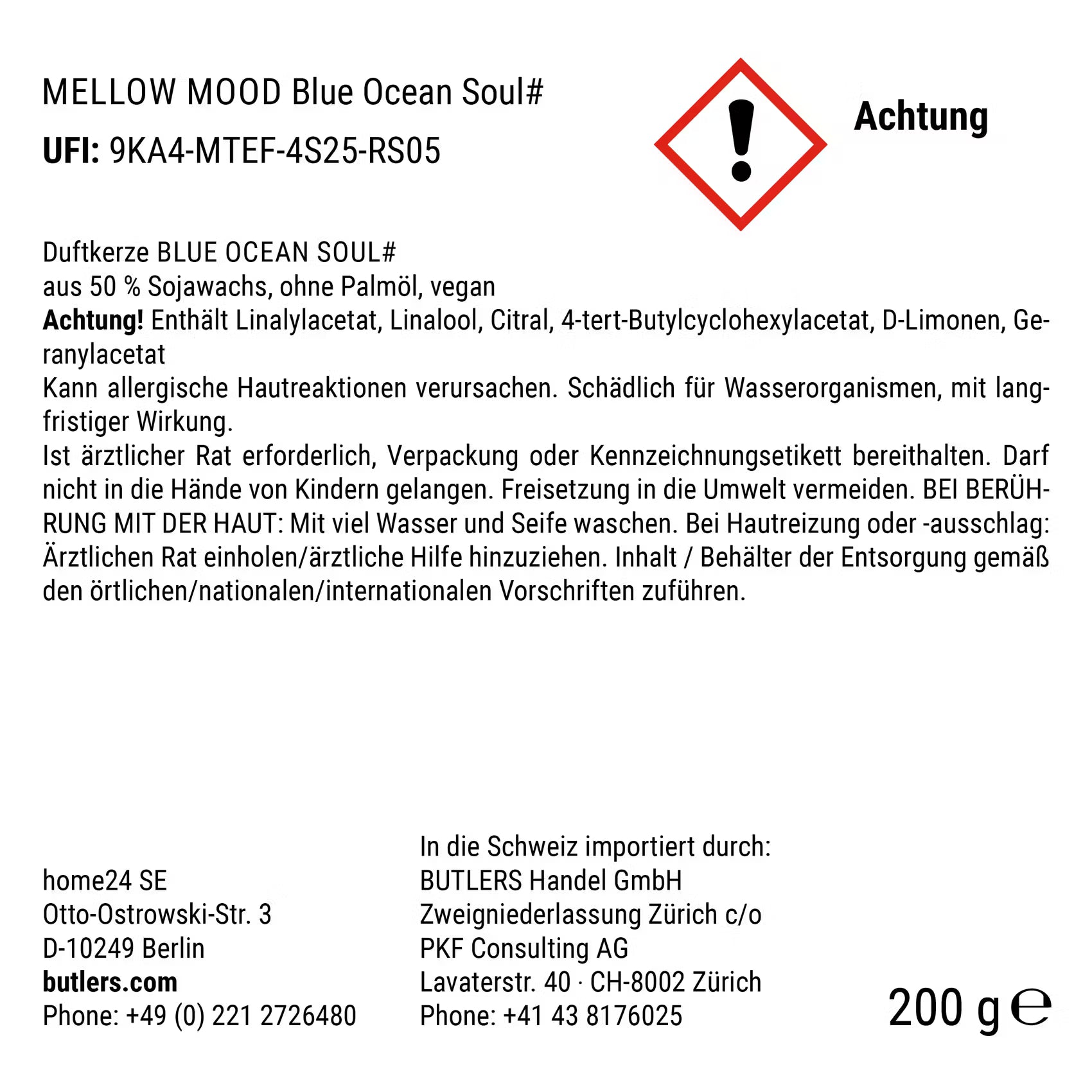 MELLOW MOOD Duftkerze Blue Ocean Soul