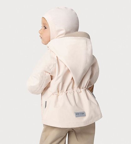 Mini A Ture Schlupfmütze - Rib - MatBit - 1-lagig - Silber Peony