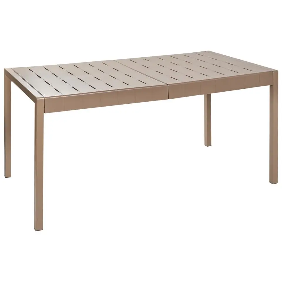 BARTICA - Tuintafel - Bruin - 154 x 84 cm - Synthetisch materiaal