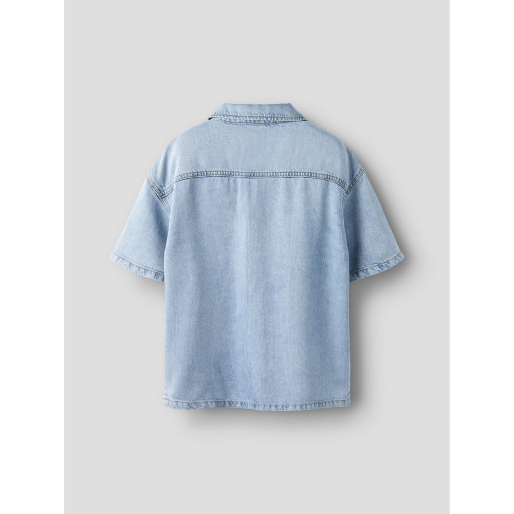 Køb Name It Light Blue Denim Nkmjoy Boxy Dnm 1/2 Skjorte 1860-Ph F