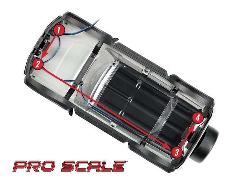 Traxxas Modellbau-Beleuchtung Pro Scale TRX-4M Defender TRX-4M 1:18 Defender Pro Scale Light Set