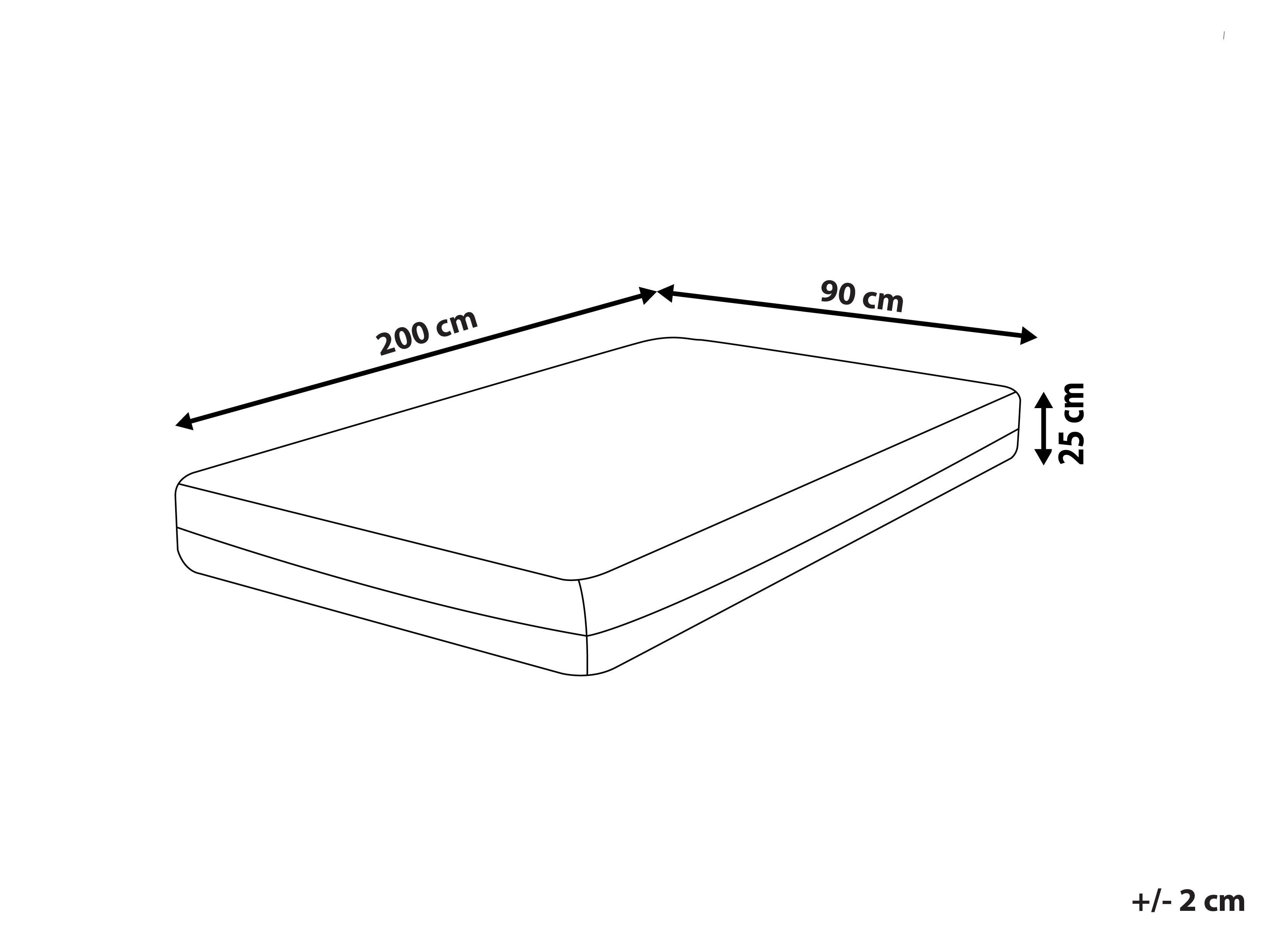 Latex traagschuimmatras TREASURE H3/4 Hard 90 x 200 cm