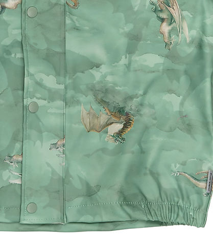 Mikk-Line Regenkleidung m. Träger - PU - Green Bay m. Drachen