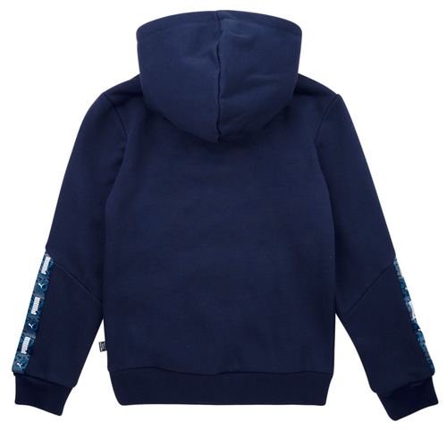 Puma - ESS TAPE CAMO HOODIE FL B - Marine