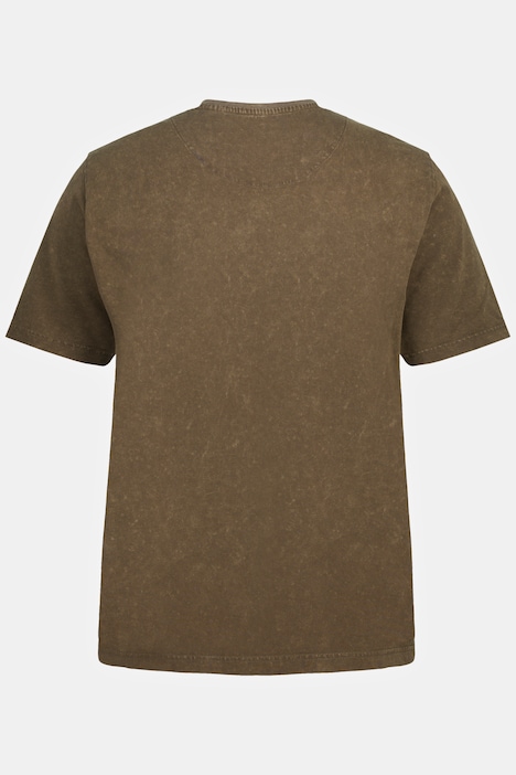 T-Shirt, Halbarm, Fotoprint, Vintage Look, Brustprint, Rundhals