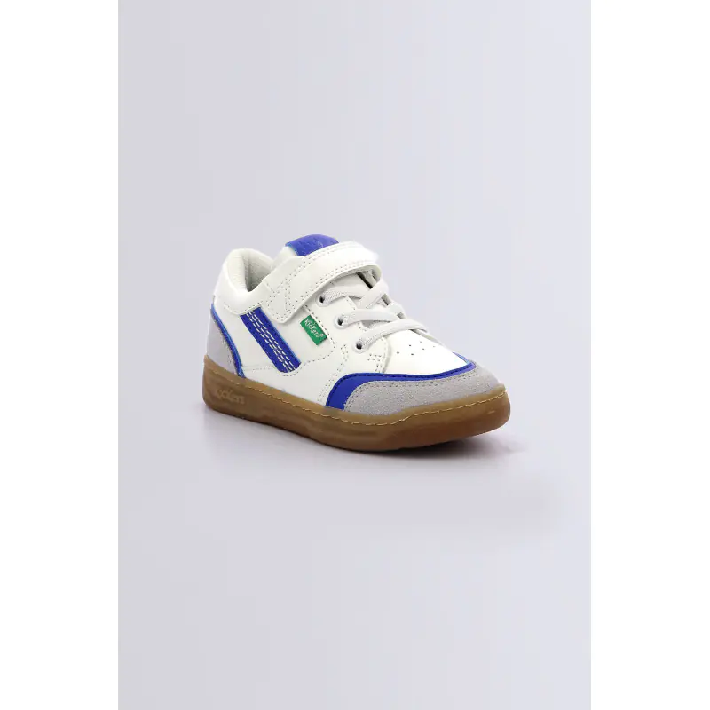 Kouic Blanc gris bleu BASKETS BASSES Synthétique Fille