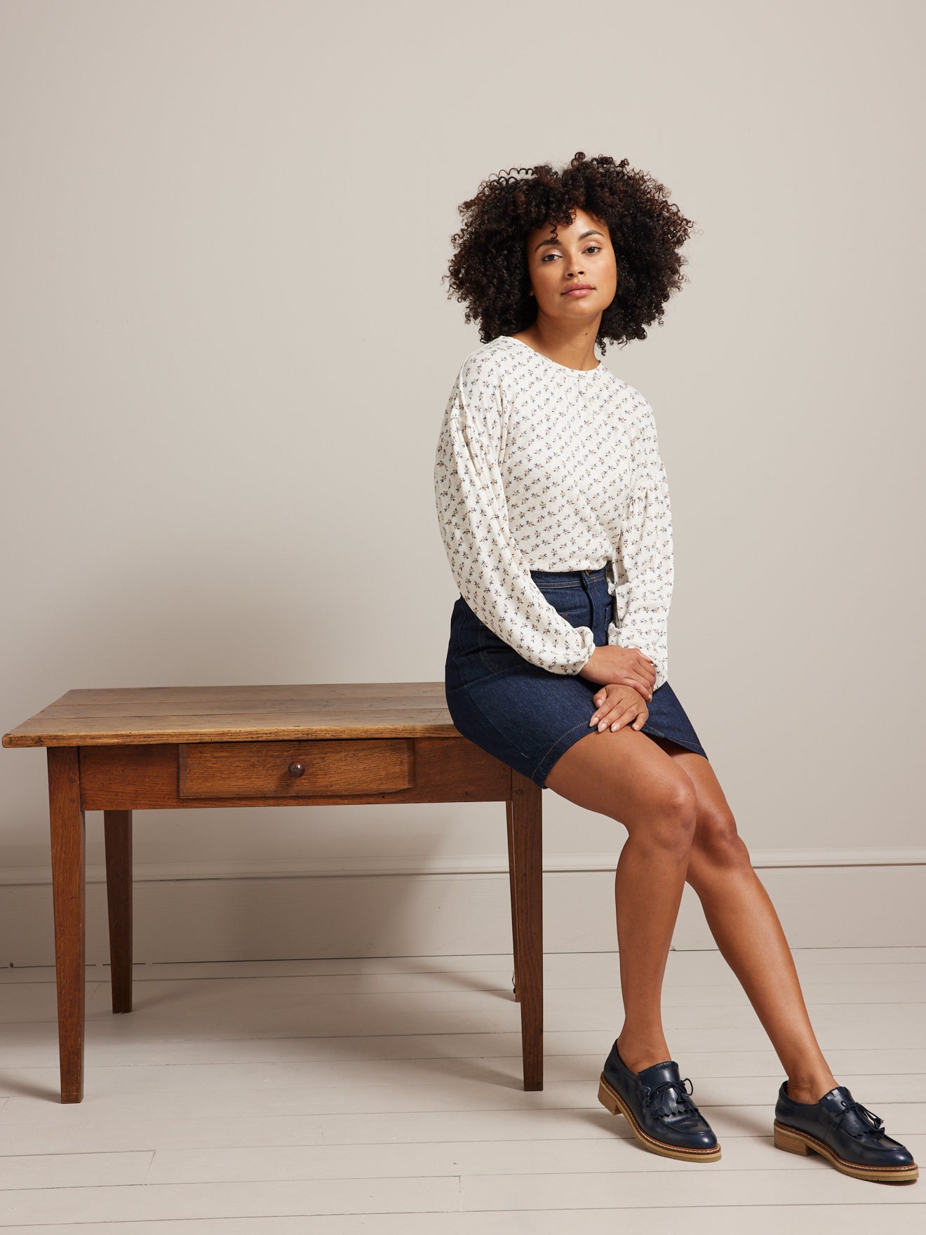 T-shirt manches bouffantes femme lin et viscose