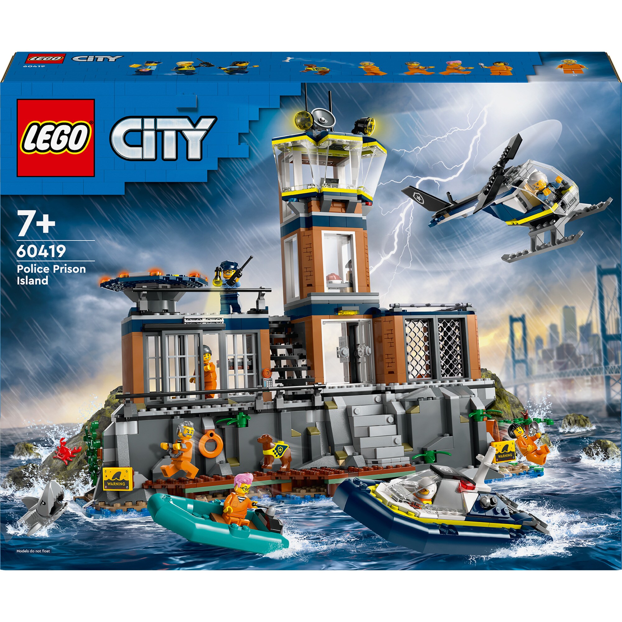 LEGO Konstruktionsspielzeug City Polizeistation auf der Gefängnisinsel