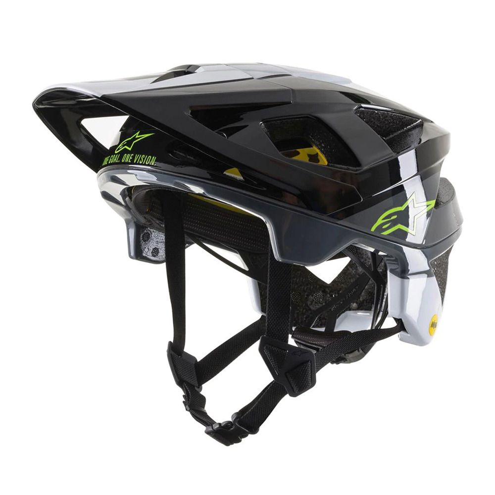 Alpinestars PILOT VECTOR TECH - Casque VTT noir/blanc/gris glossy