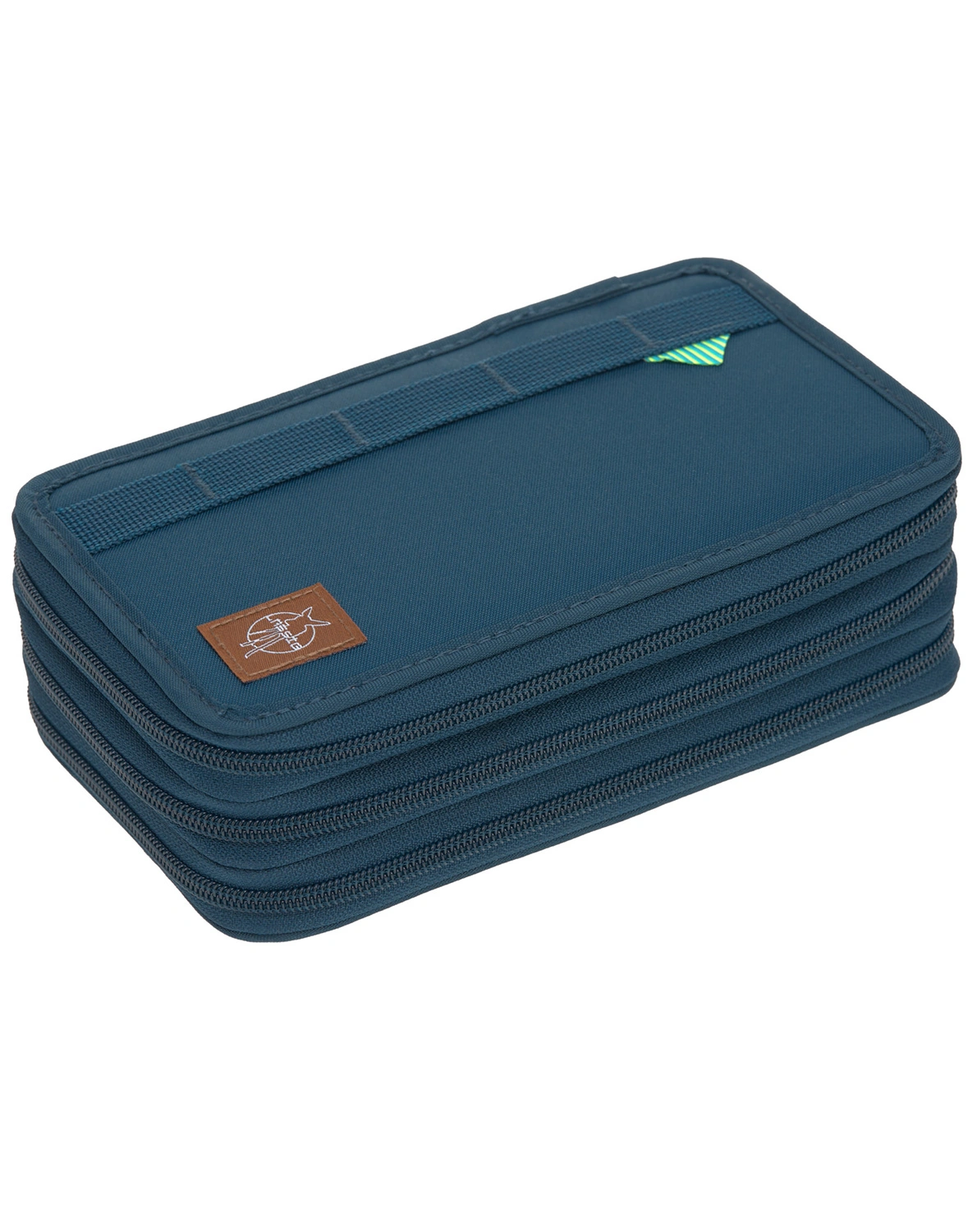 Federtasche TRIPLE UNIQUE mit Inhalt in navy