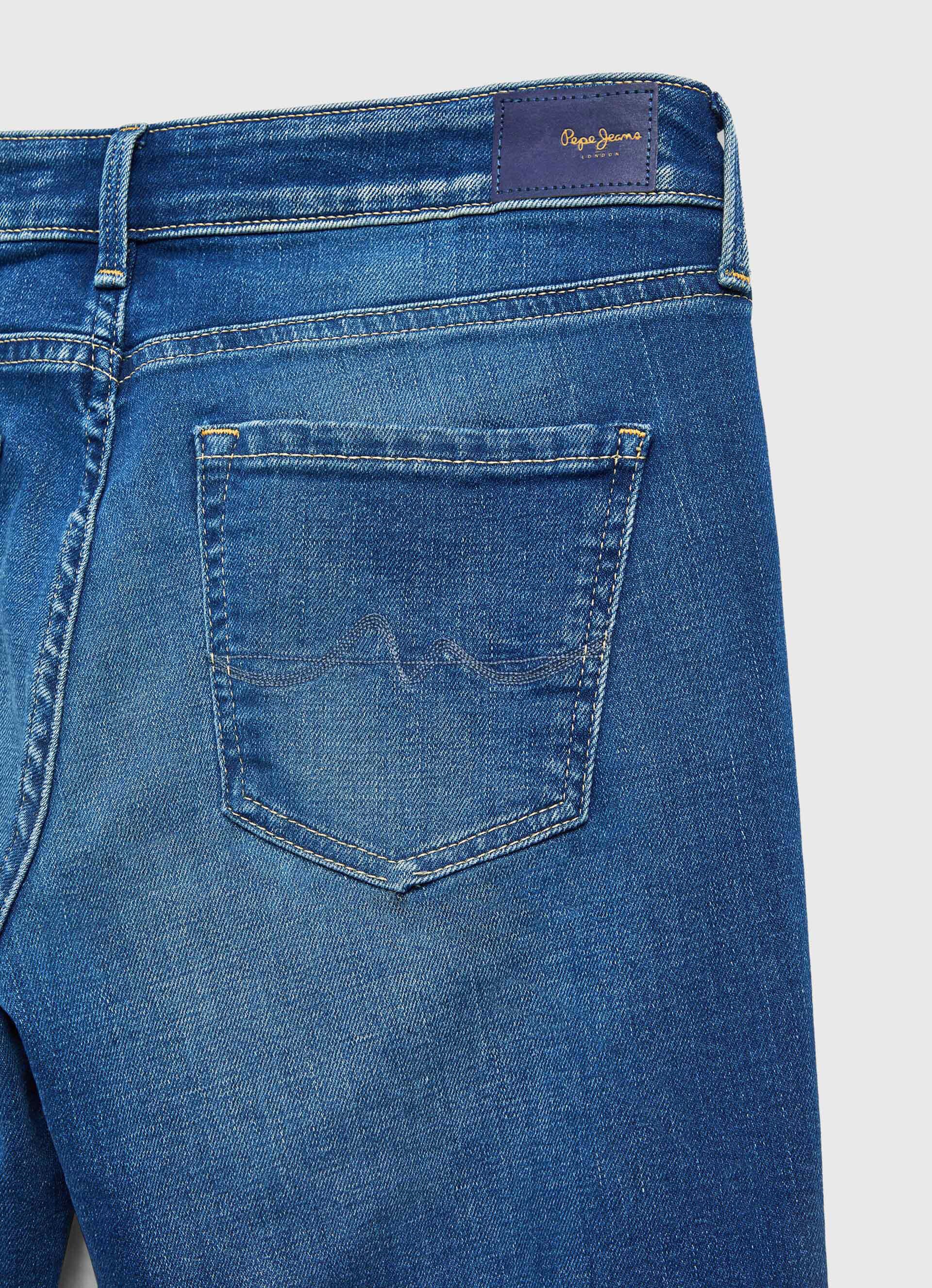 Calça jeans Aubrey Fit Slim Tamanho Médio - jeans