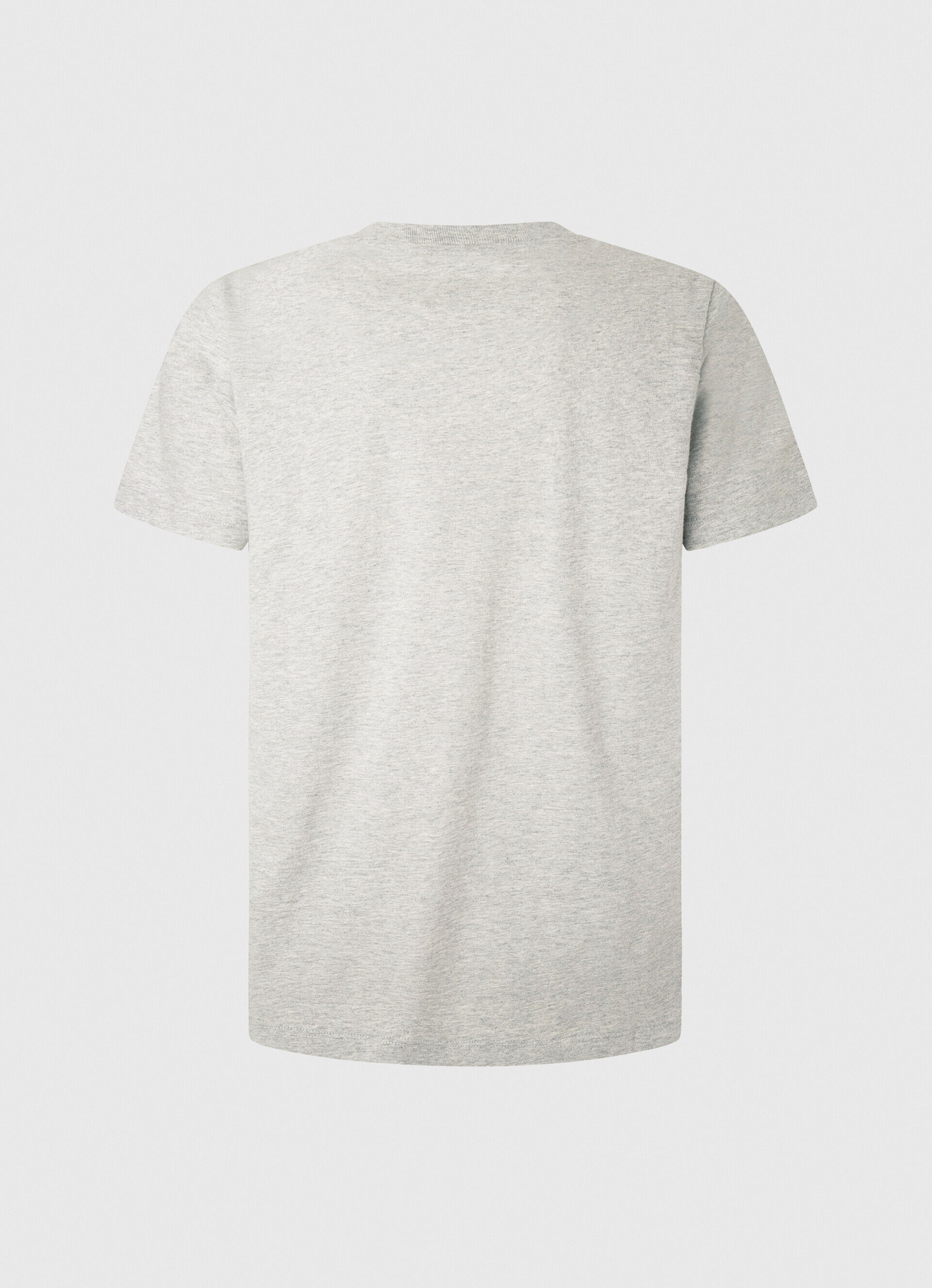 CAMISETA COM LOGOTIPO ESTAMPADO - cinza claro