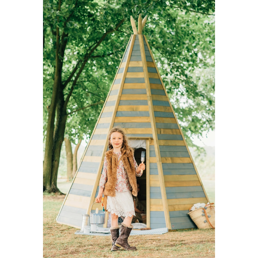 plum® Spielhaus Tipi aus Holz, 330 cm