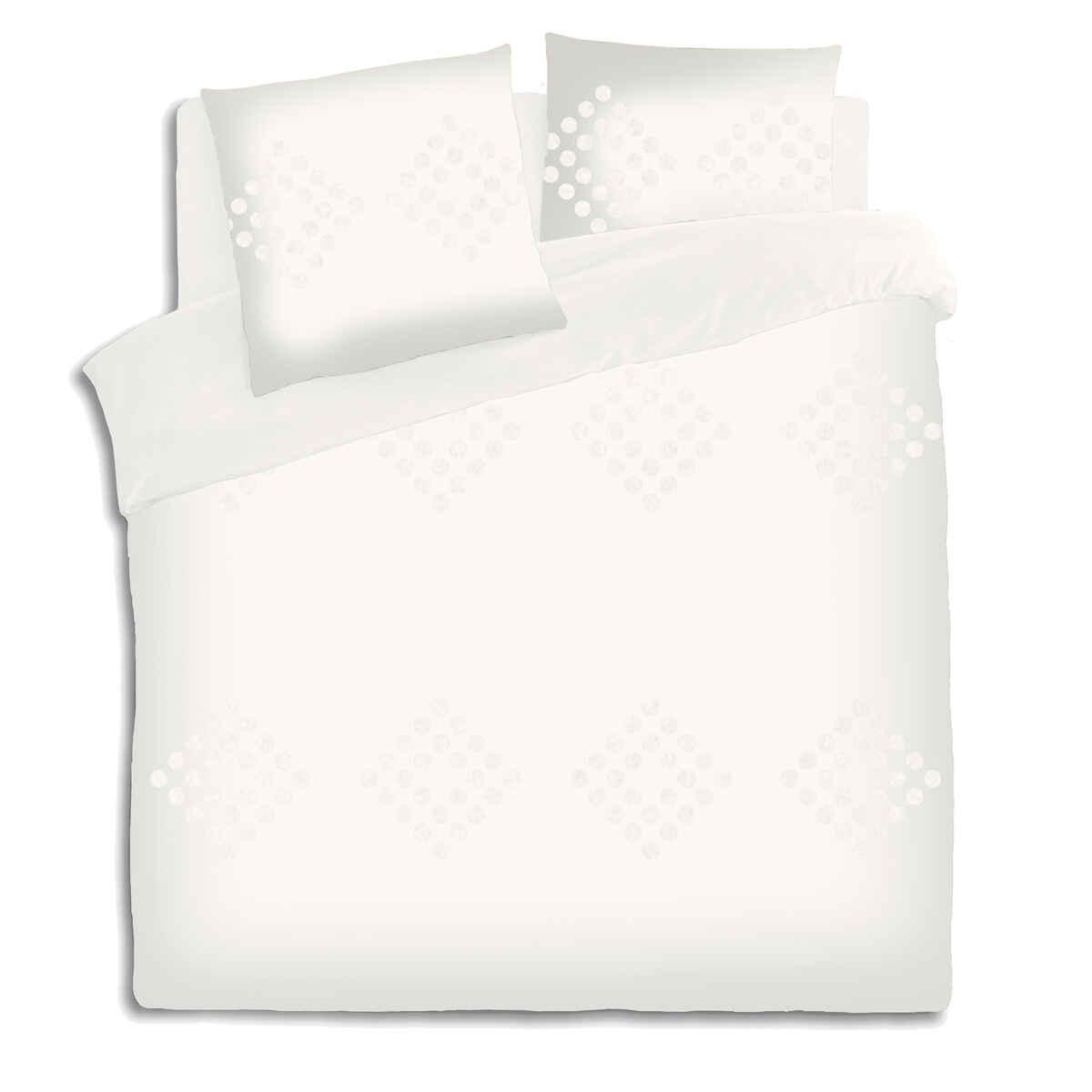 PARURE COTON LAVE TUFT IVOIRE 240X220CM