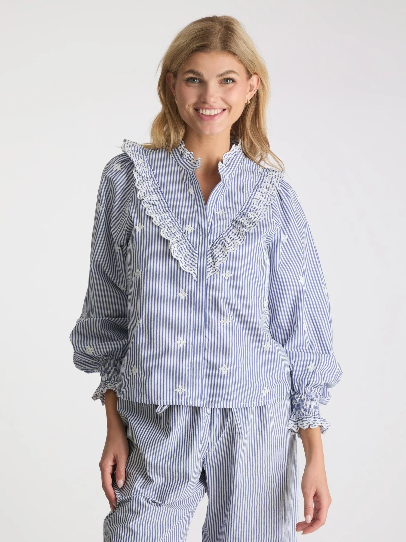 Neo Noir Degas Stripe Blouse