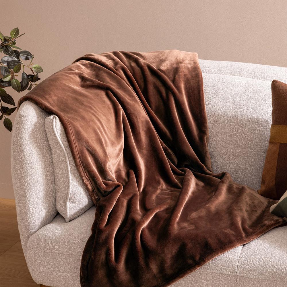 Atmosphera Plaid flanelle Marron Petrol Atmosphera 180x230 Cuddly
