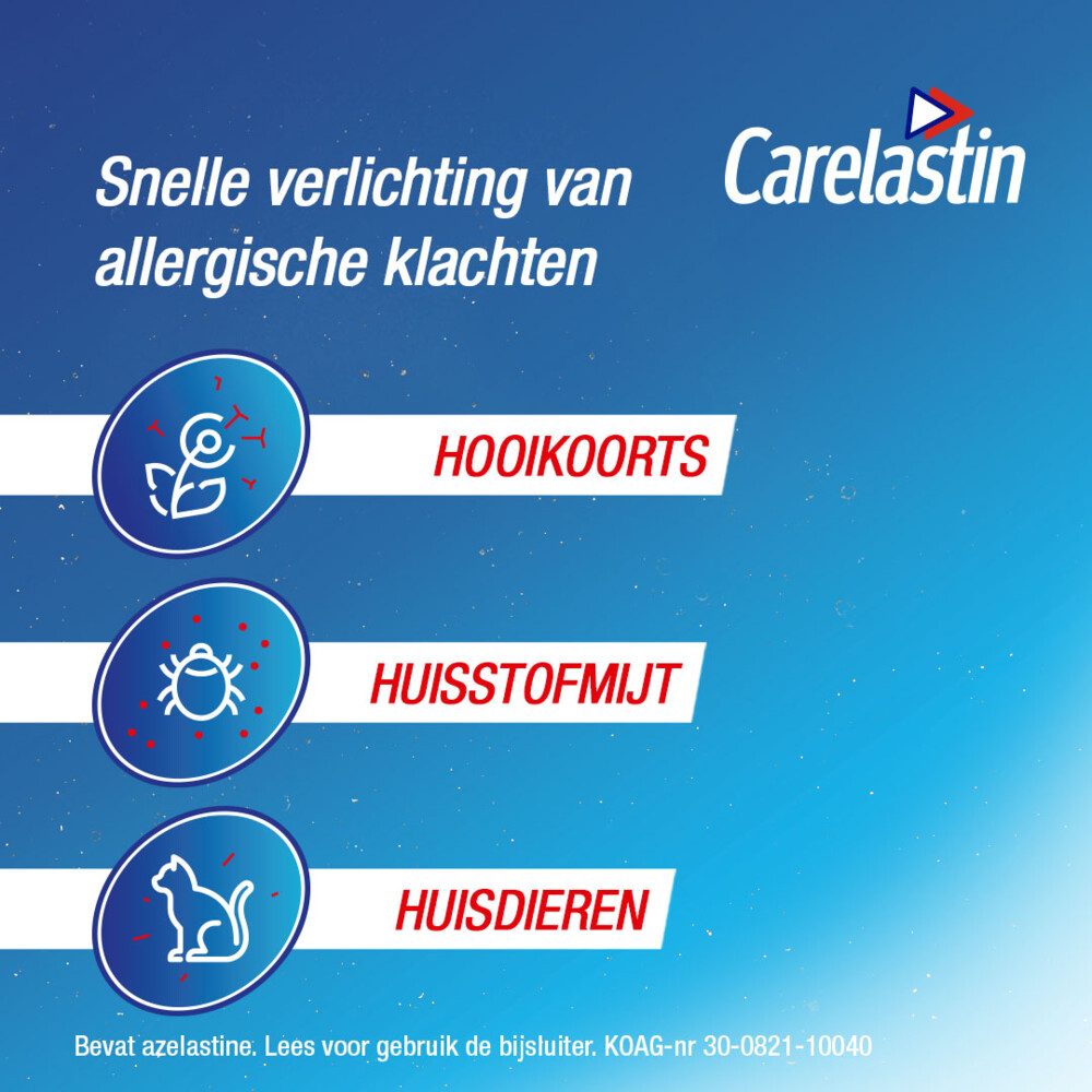 Carelastin Extra Sterk Azelastine Neusspray bij Hooikoorts10 ml