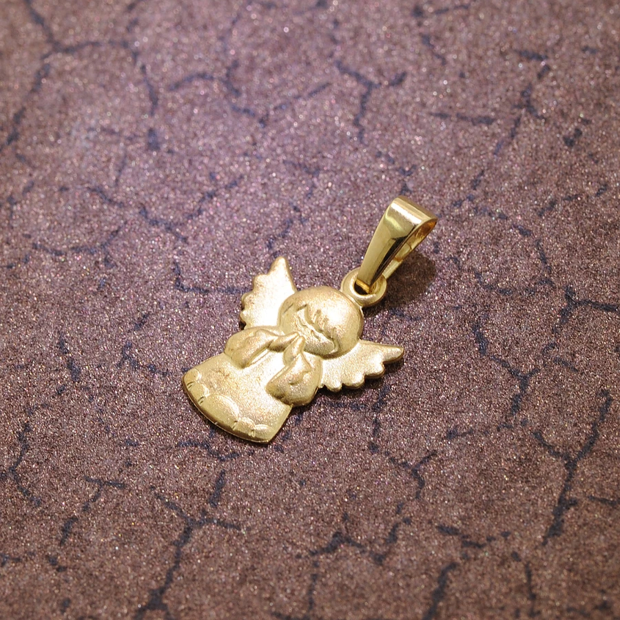 trendor Kinder Anhänger Engel Gold 585 gold