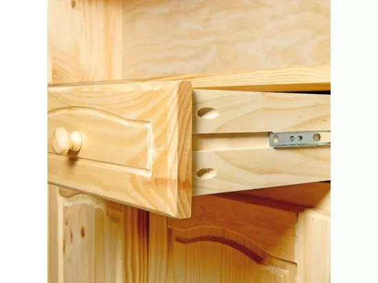 Vaisselier 3 Portes en Bois Massif 