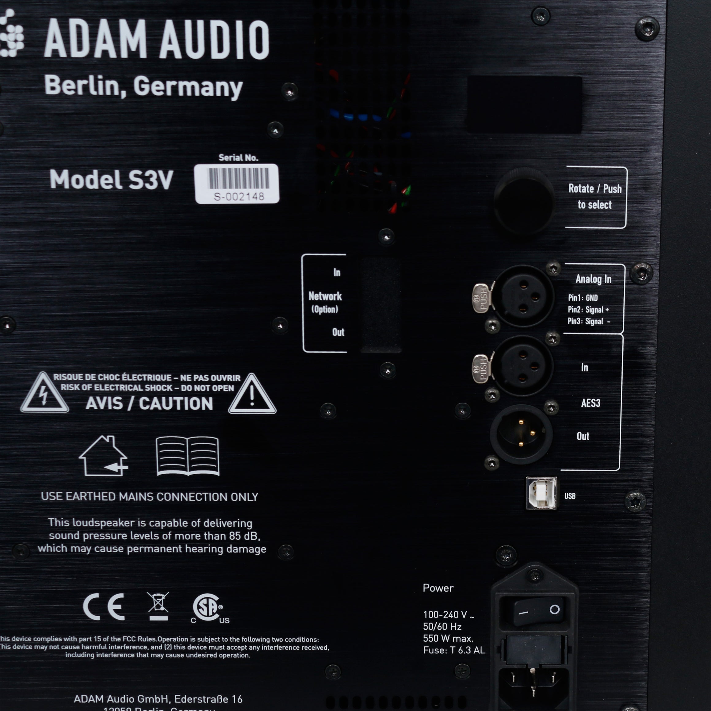Adam S3V actieve studiomonitor (per stuk)