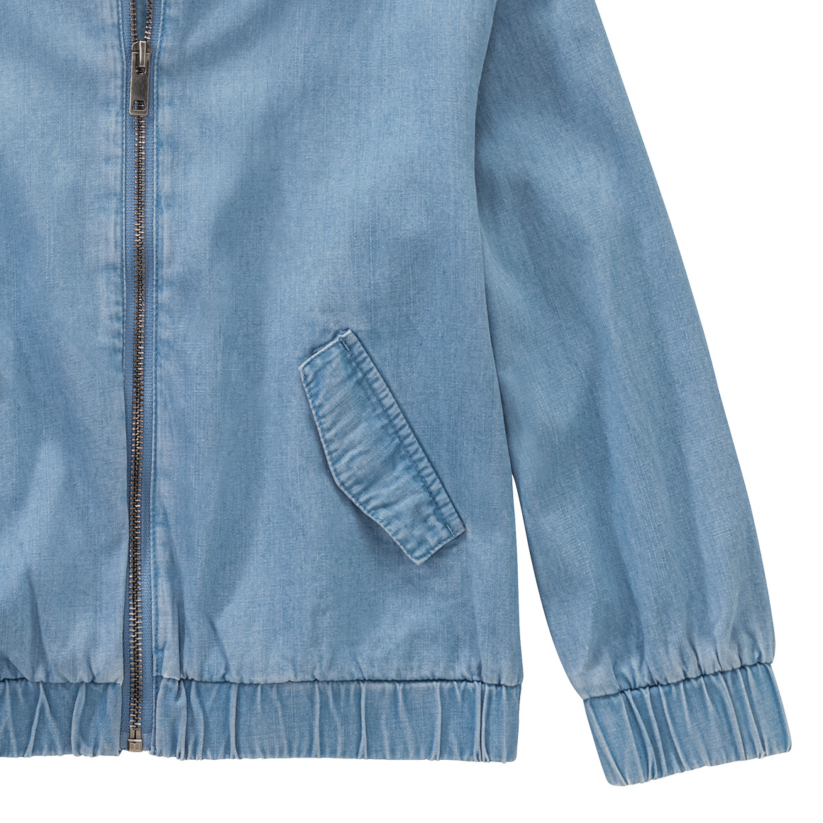 Jonas Nielsen Mädchen Blouson in Denim-Optik hellblau