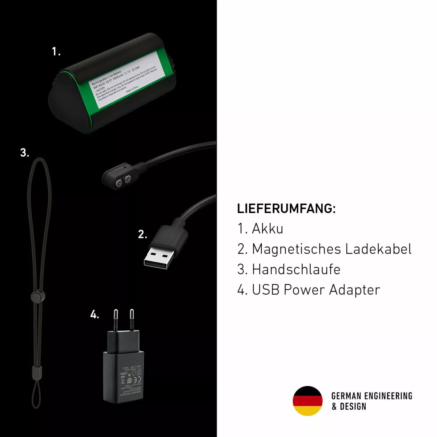 Ledlenser P18R Work 3,6V accu LED zaklamp - oplaadbaar - IP54 - 4500lm