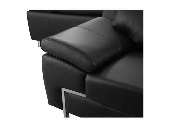 Fauteuil Cuir Design KARE Noir