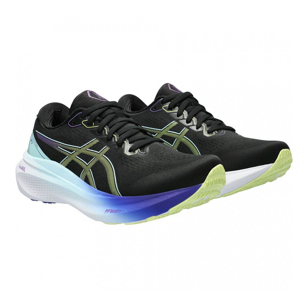 Asics GEL-KAYANO 30 - Chaussures running Femme black/glow yellow