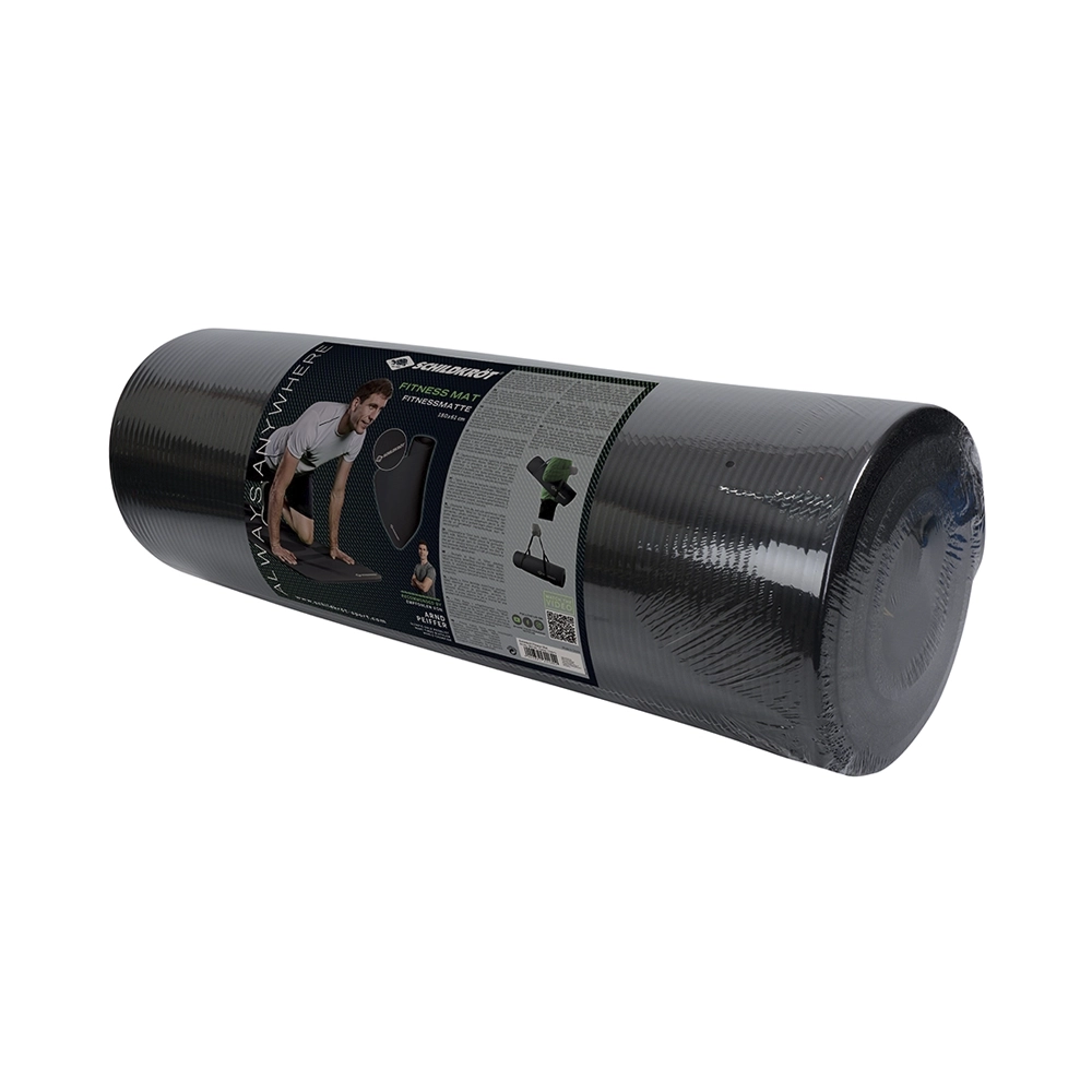Schildkröt Fitnessmatte 180x 61x 1.5cm mit Tragegurt schwarz