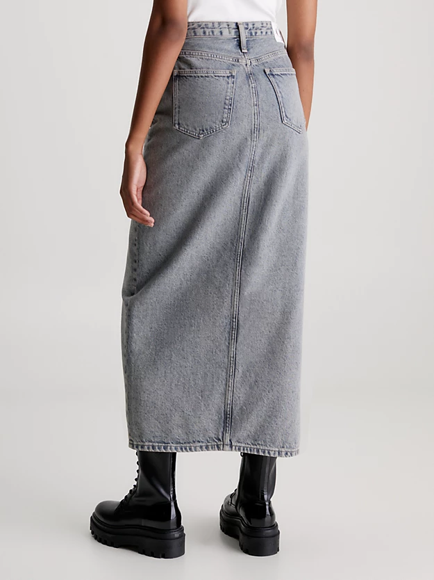 Saia longa de jeans