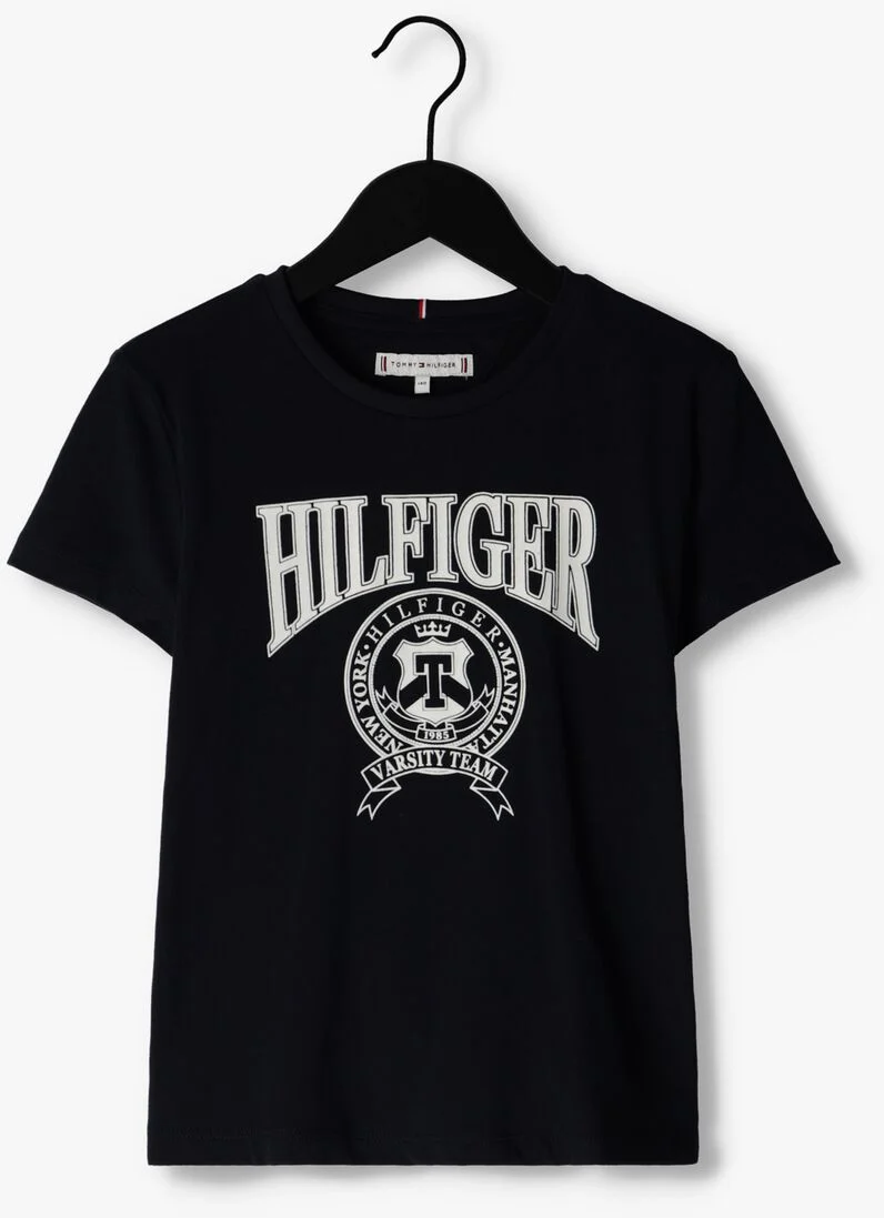 TOMMY HILFIGER donkerblauwe tommy hilfiger t-shirt hilfiger varsity tee s/s
