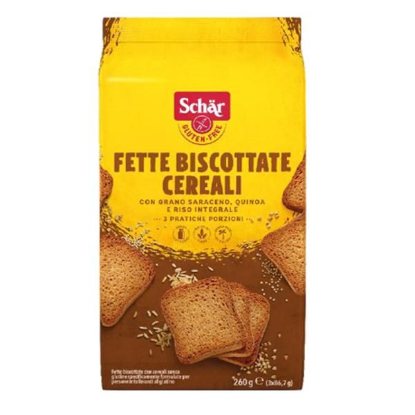 Tostas Ricas Com Cereais Sem Glúten Alto Teor Em Fibra