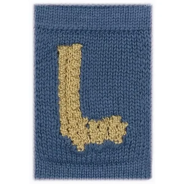 Strikket Bogstav Blue - Smallstuff → Luksusbaby.dk