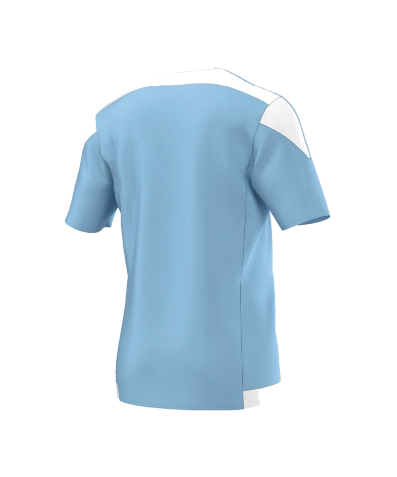 adidas Striped 15 Trikot kurzarm Hellblau Weiss