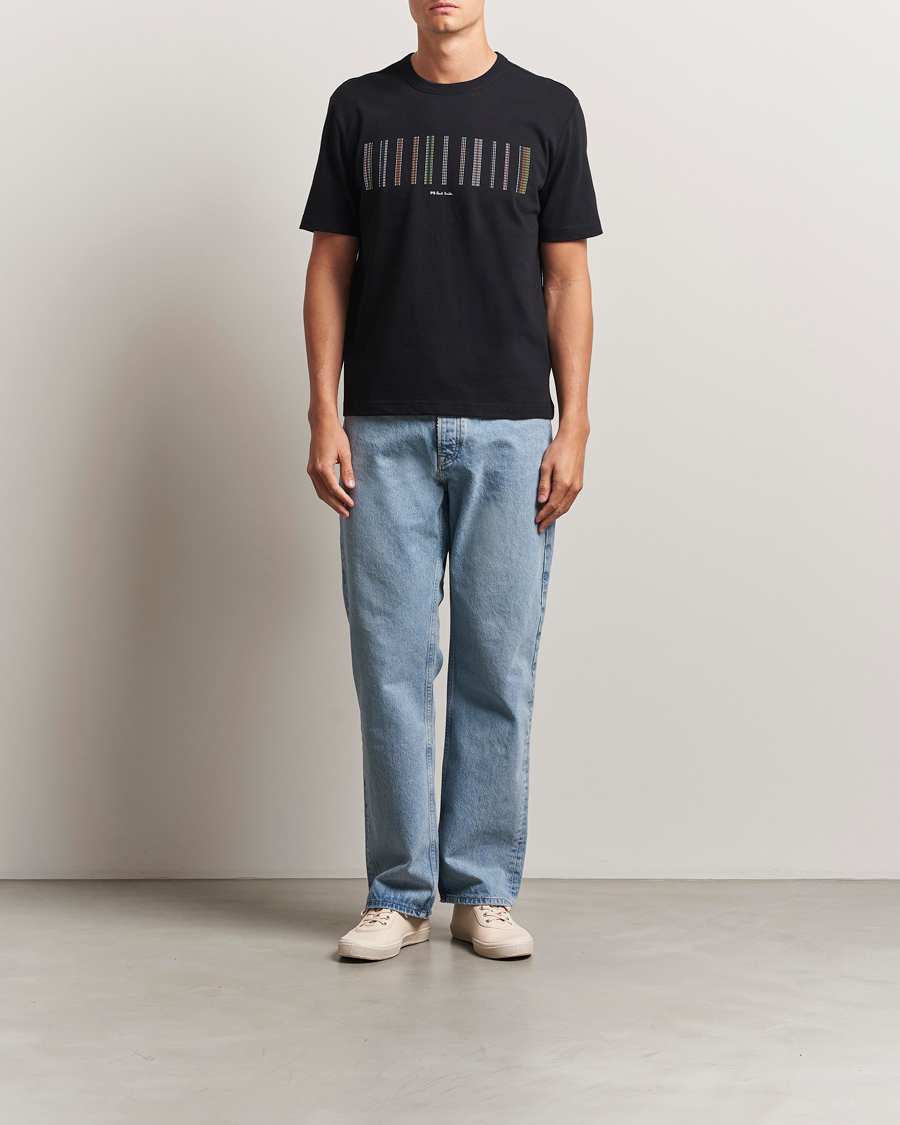 PS Paul Smith Striped Crew Neck T-Shirt Black
