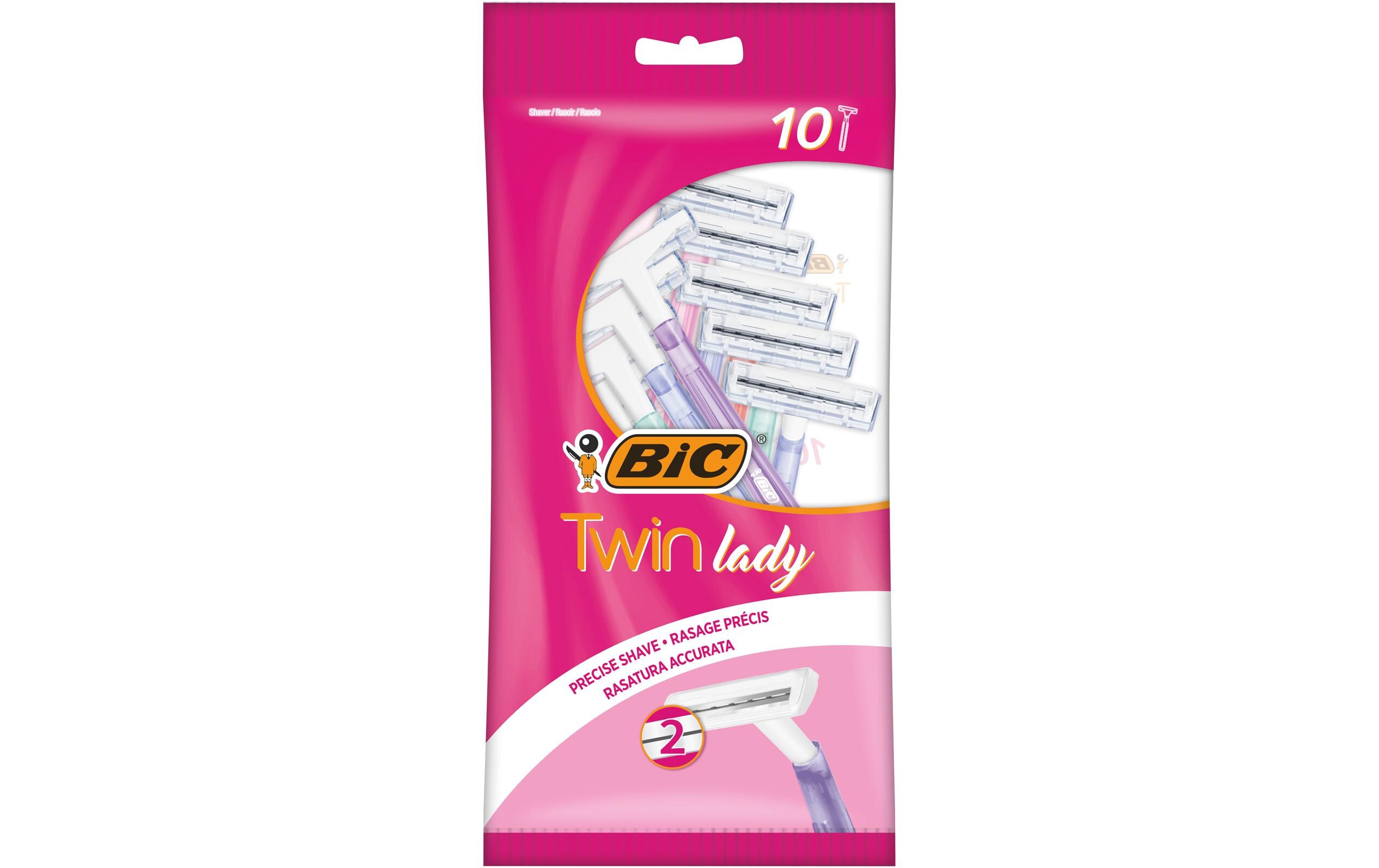 Damenrasierer Twin Lady Sensitive 10 StückKlingenrasierer für Damen
