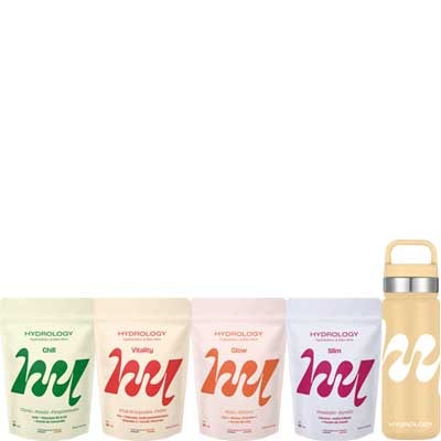 Assortiment complet avec gourde OFFERTE - 4 x 15 billes