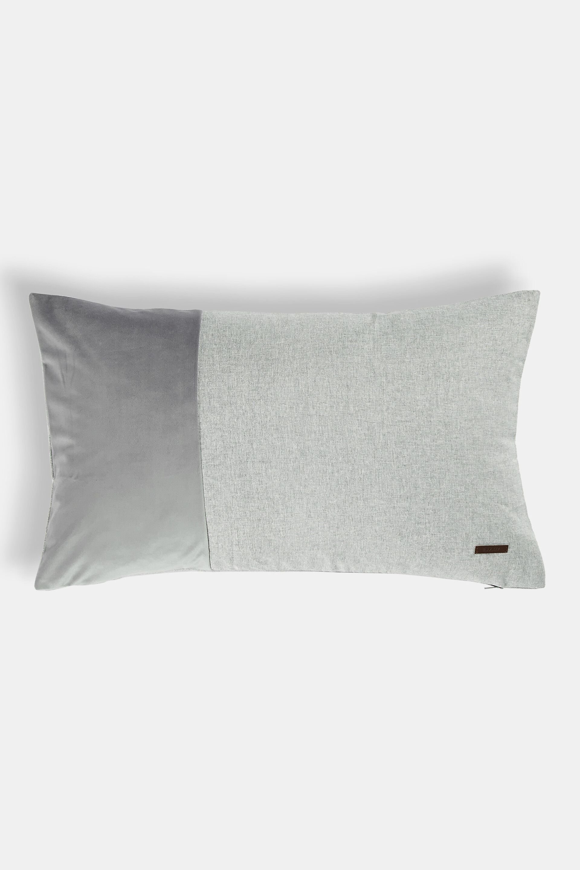 Housse de coussin en mélange de matières à teneur en micro velours
